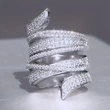  Magazine-style exaggerated multi-layered line design ring personality high-end luxury ring high-end style hot style