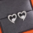  European and American style hollow heart earrings for women, simple and high-end new style earrings, small and elegant, versatile earrings
