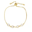 Clearance European and American jewelry fashion simple color crystal bracelet women's adjustable pull bracelet brk60