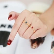 European and American jewelry love ring retro fashion temperament peach heart index finger ring simple open ring ris04