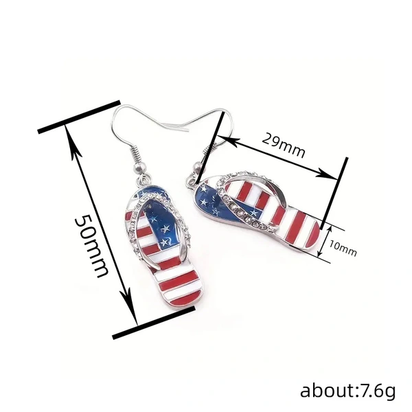   Hot selling creative design earrings for women, oil painting slippers, high-end style earrings, eye-catching niche personality style