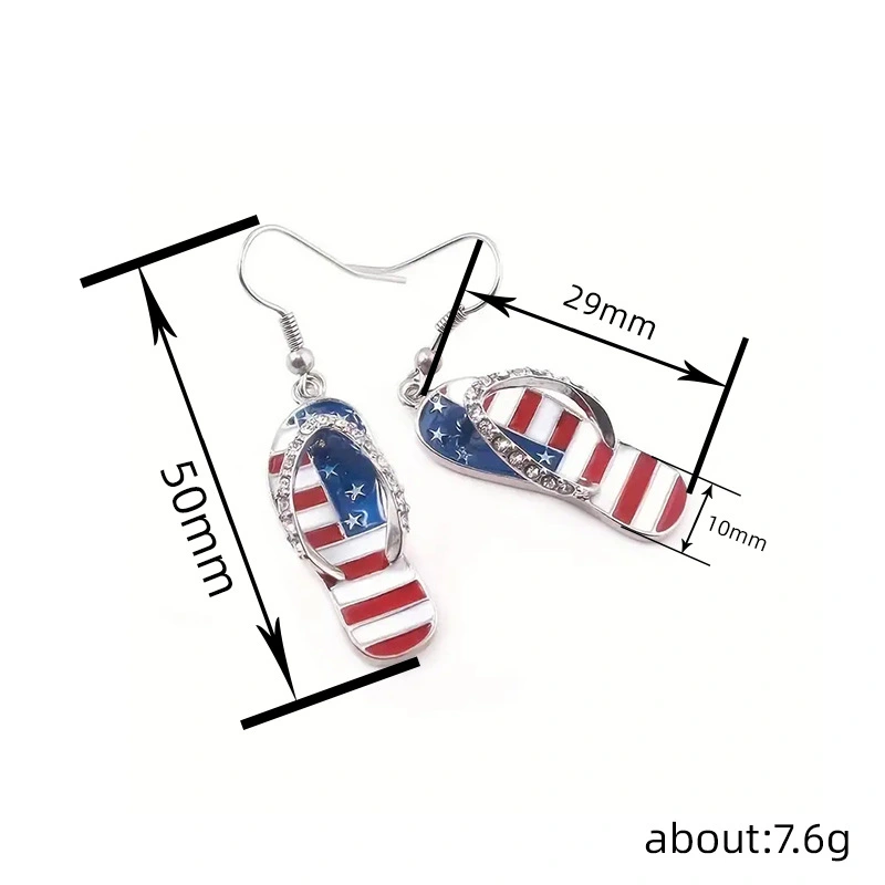   Hot selling creative design earrings for women, oil painting slippers, high-end style earrings, eye-catching niche personality style