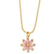 Fashion high-end exquisite light luxury zircon flower necklace female European and American choker chrysanthemum clavicle chain nkb371