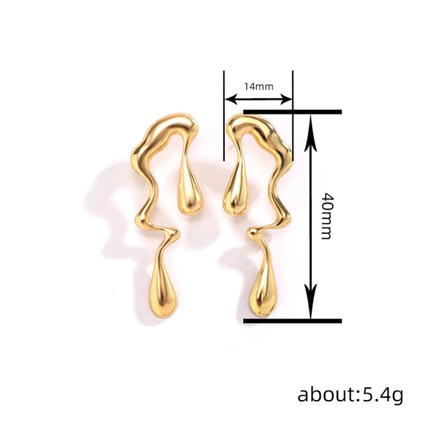 Live creative exaggerated personality earrings female punk niche Internet celebrity style accessories punk hot selling