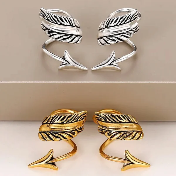 Unisex ear clip arrow ear jewelry INS arrow ear bone clip European and American trend non-pierced earrings