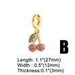 AS jewelry hot selling fruit full zircon cherry diy bracelet hand jewelry brn21 bracelet