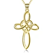 New style heart design pendant simple cool style necklace peace knot female necklace