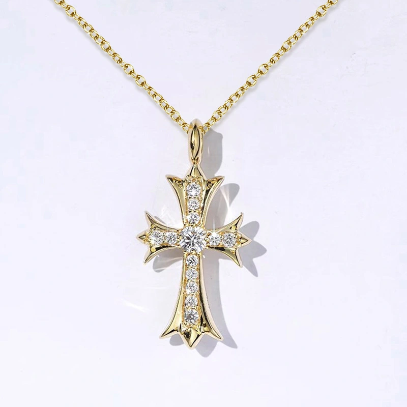   Hot selling palace style pendant necklace micro inlaid zircon fashion jewelry personality trend temperament style