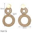 Rice bead woven earrings for women European and American jewelry INS style retro high-end earrings wholesale err78