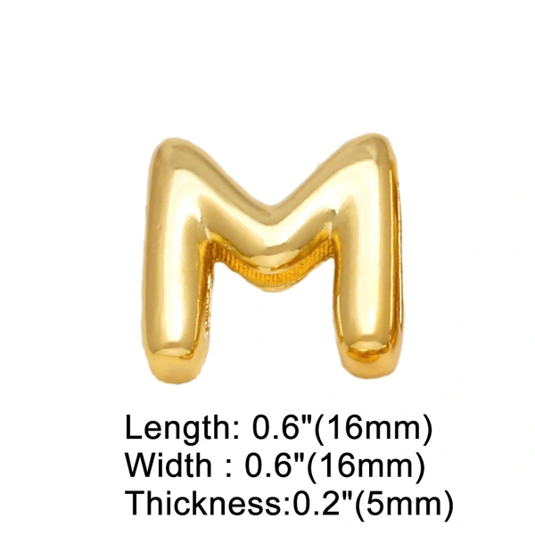 AS jewelry hot selling 26 English letters belt bracelet diy gold-plated hand jewelry female brg78