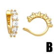 European and American fashion simple cross ear bone clip female personality diamond geometric C-shaped ear clip no pierced earrings erq91