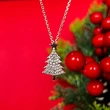  Christmas holiday necklace for women inlaid with zircon star Christmas tree ornaments exquisite fashion pendant jewelry