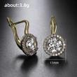 Fashion design European and American zircon earrings for women trendy commuter versatile earrings accessories wholesale