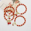 AS jewelry European and American new style inlaid zircon fruit cherry bracelet beaded hand jewelry bre17 bracelet