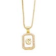 AS jewelry European and American new shell cube 26 English letters necklace clavicle chain female nkb581