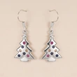  Christmas tree colorful earrings for women micro inlaid popular Christmas holiday earrings super hot fashion jewelry