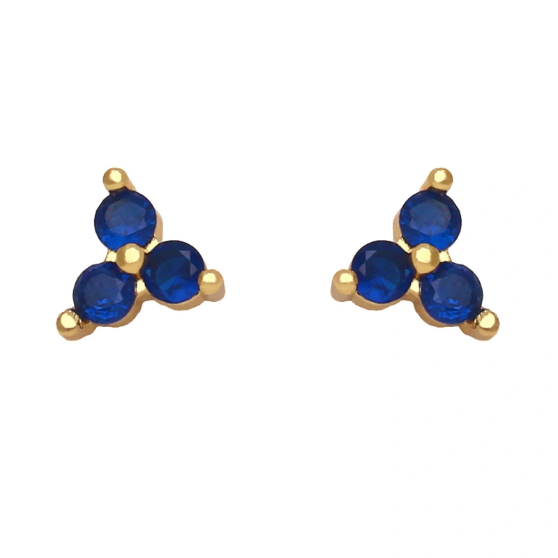 Clearance style simple earrings internet celebrity design small zircon earrings female niche ear jewelry wholesale erz73