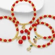 AS jewelry new hot selling fruit cherry pendant bracelet beaded hand jewelry bre44 bracelet