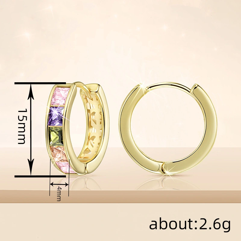 Dopamine style earrings for women, exquisite and fashionable urban jewelry, factory direct sales, popular jewelry