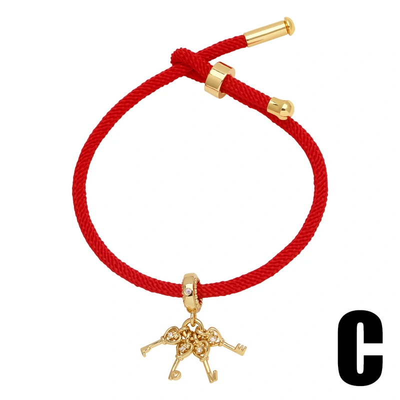 AS jewelry tree of life love pendant bracelet female gold-plated zircon red rope hand jewelry brf32