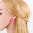 European and American simple fashion water drop earrings female niche design high-end oil drop earrings earrings accessories erv89
