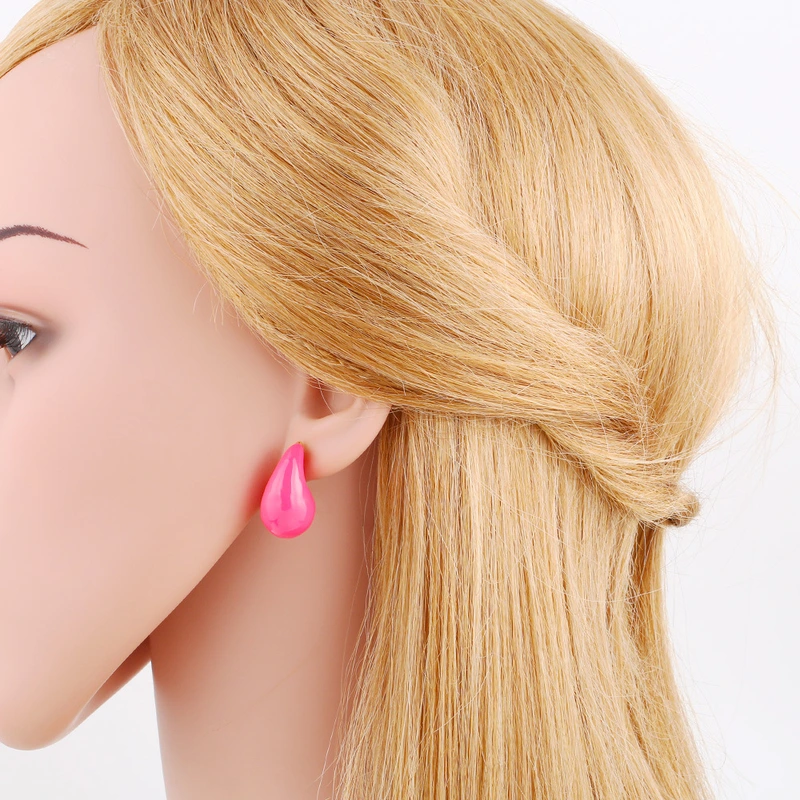 European and American simple fashion water drop earrings female niche design high-end oil drop earrings earrings accessories erv89