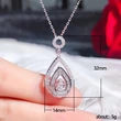 New necklace eight hearts and eight arrows full diamond zircon teardrop pendant temperament women's clavicle chain