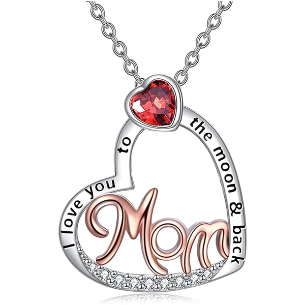 Hot selling new arrival letter heart necklace two-color electroplating European and American fashion necklace