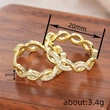 New wedding three-dimensional jewelry French wave pattern winding design earrings elegant temperament jewelry