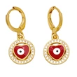 Clearance European and American jewelry personality oil drop heart-shaped devil eye earrings women's trendy all-match earrings ert56