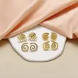 AS jewelry hot selling pearl thread earrings copper plated 18k gold high-end earrings err56