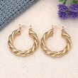 Manufacturers wholesale Middle Eastern Asian hot style twist braided thread design earrings net celebrity style ring heavy industry