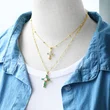 Clearance jewelry European and American temperament cross necklace light luxury simple versatile clavicle chain nky99