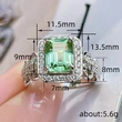 Retro luxury domineering ring European and American hot selling temperament personality exaggerated index finger ring lace rectangular ring