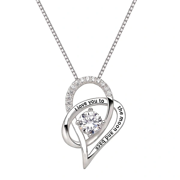  Geometric line engraved necklace pendant hot sale sweet style elegant jewelry live broadcast hot style