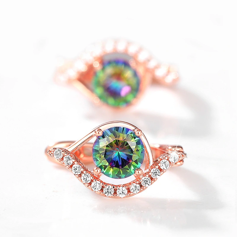 Versatile, fashionable and elegant earrings for women, Korean personality round earrings, internet celebrity new style trendy design earrings