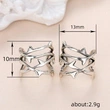 Cold style hollow thorn ear clip ring European and American punk style set without ear holes unique jewelry