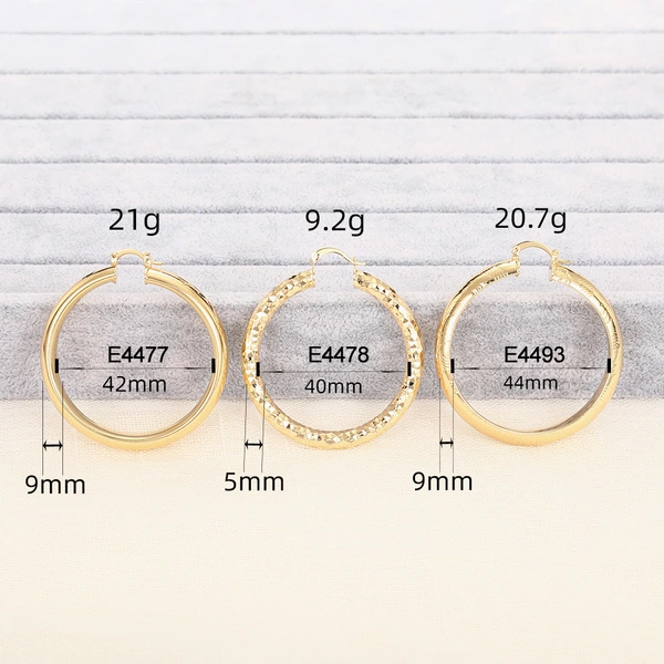 Hot selling exaggerated earrings for women with textured pattern design, eye-catching earrings, heavy-duty oversized earrings