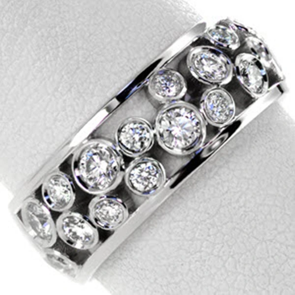 Best-selling new exquisite hollow micro-inlaid zircon ring unisex temperament ring