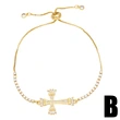 European and American jewelry cold style retro cross bracelet niche design simple bracelet female brg77