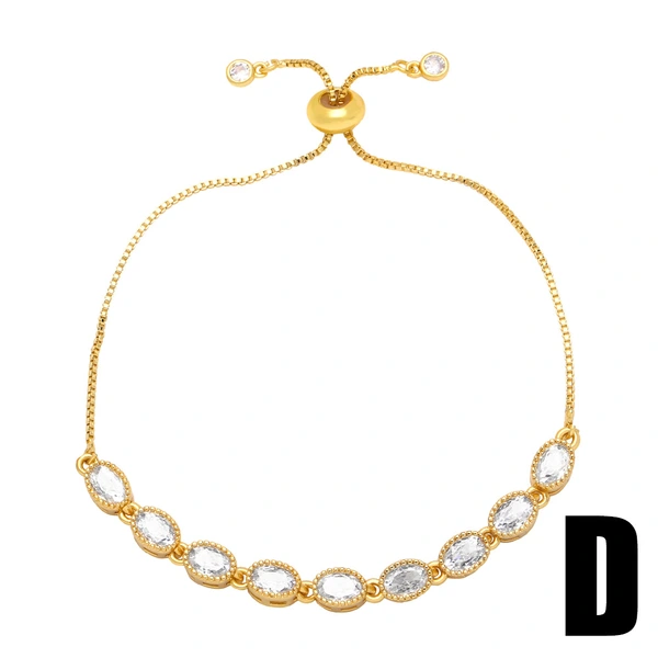 Hot selling European and American popular light luxury high-end diamond zircon bracelet personality all-match hand jewelry brh16