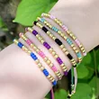 Hot selling Bohemian style hand-woven beaded bracelet with adjustable pull-out simple bracelet brj23