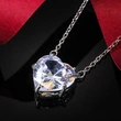 European and American new hot selling love necklace single zircon jewelry women's exquisite clavicle chain wholesale