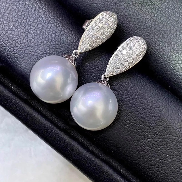 Exquisite wedding imitation pearl sweet earrings for women fashionable and elegant temperament jewelry hot selling niche style