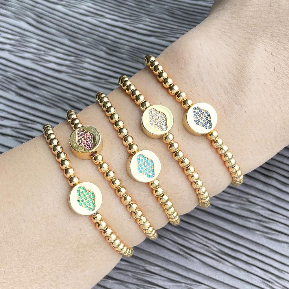 Clearance 2024 European and American fantasy planet bracelet women's personality fashion simple zircon beaded bracelet wholesale brh32