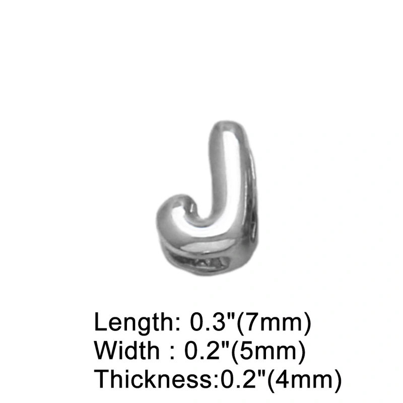 AS jewelry European and American all-match DIY with 26 English letters pendant necklace white K clavicle chain nkb300