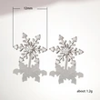 Korean style new jewelry elegant snowflake zircon earrings sweet Christmas gift manufacturers spot wholesale
