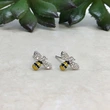 Exquisite mini cute earrings Korean pastoral bee earrings small fresh summer design earrings