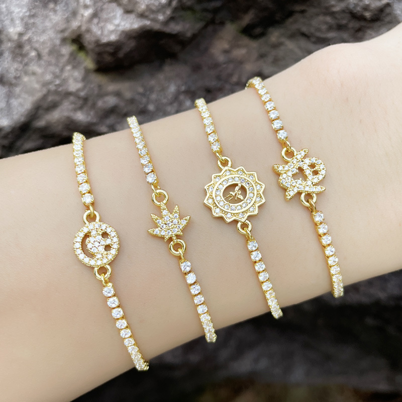 Clearance AS jewelry European and American fashion Halloween ghost zircon bracelet smile expression bracelet bre05