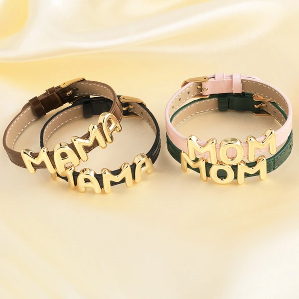 AS jewelry hot selling leather watch with letter mama mother's day bracelet hand jewelry brb27